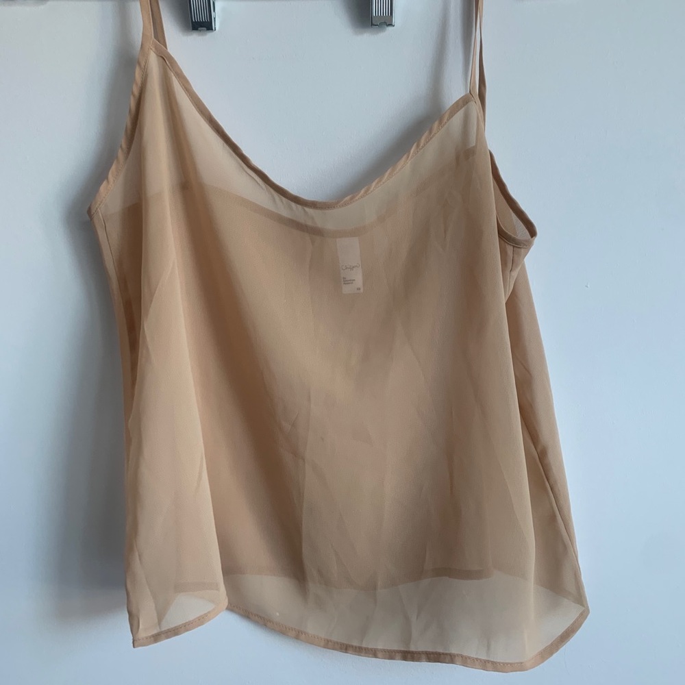 American Apparel chiffon shirt xs